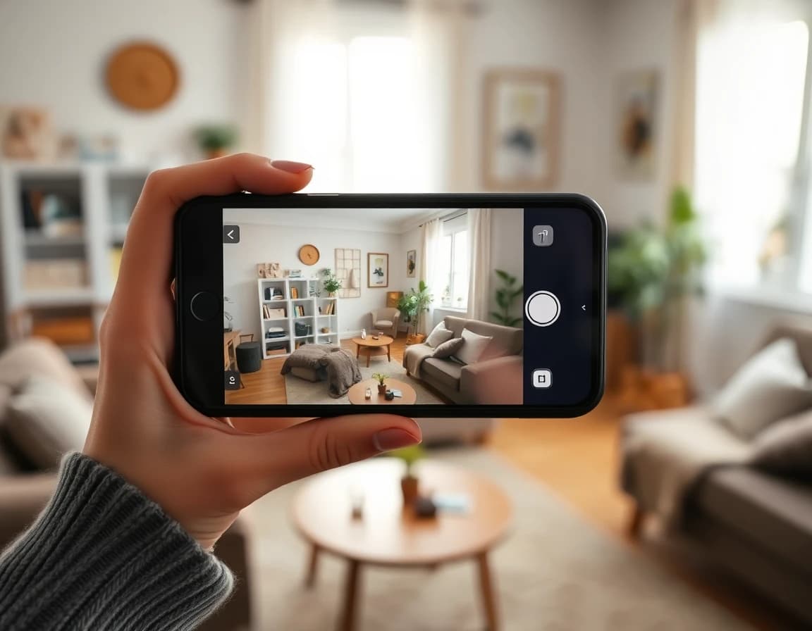 Upload a Room Photo - AI interior design app step 1