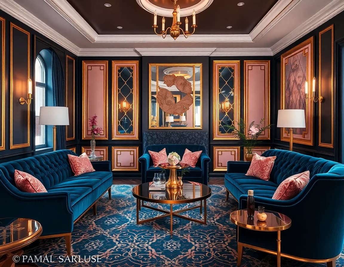 Art Deco interior design style - AI home design app example